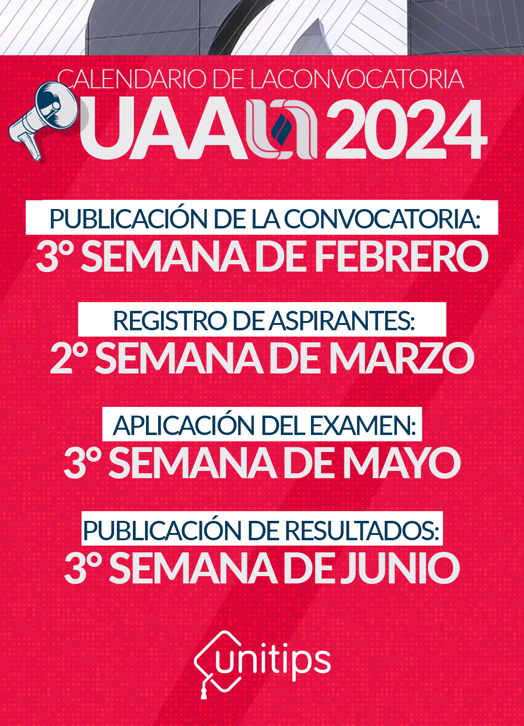 Convocatoria de la UAA 2024 a licenciaturas